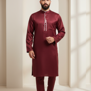 Men's Kurta with 2 Side Pockets Traditional Ethnic Wear