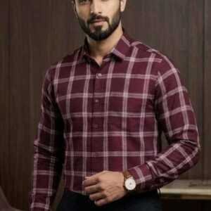 Men's Shirt with Checks Pattern for Office, Function & Casual Wear