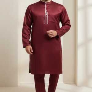 Men's Kurta with 2 Side Pockets Traditional Ethnic Wear